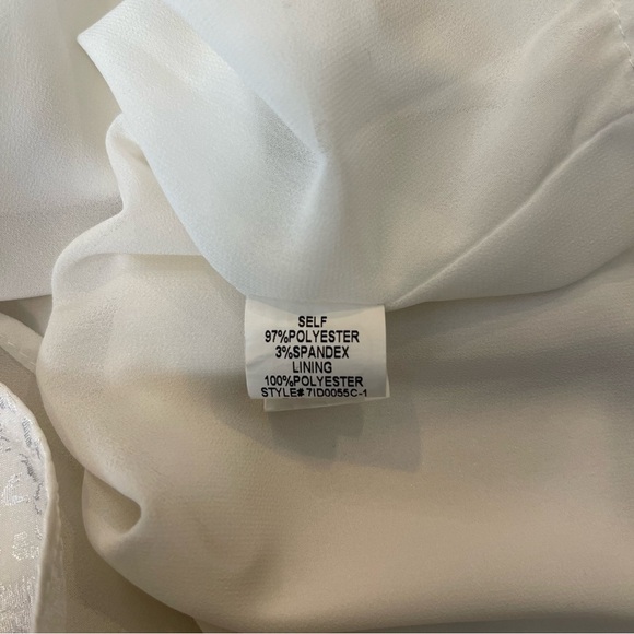 Honey Punch White Flower Design V-Neck Spaghetti Strap Mini Dress Size M - Picture 9 of 9